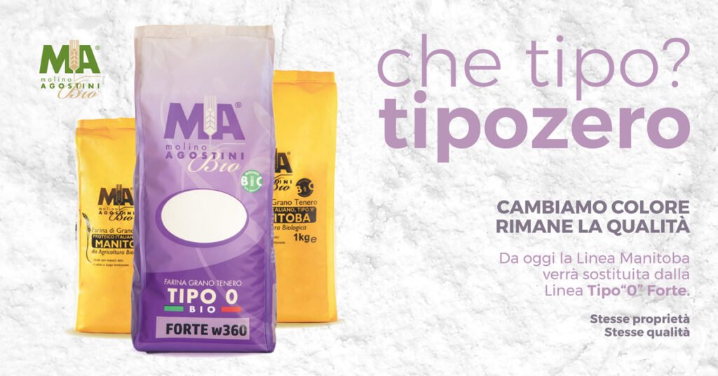 Confezione di farina di tipo 0 Molino Agostini