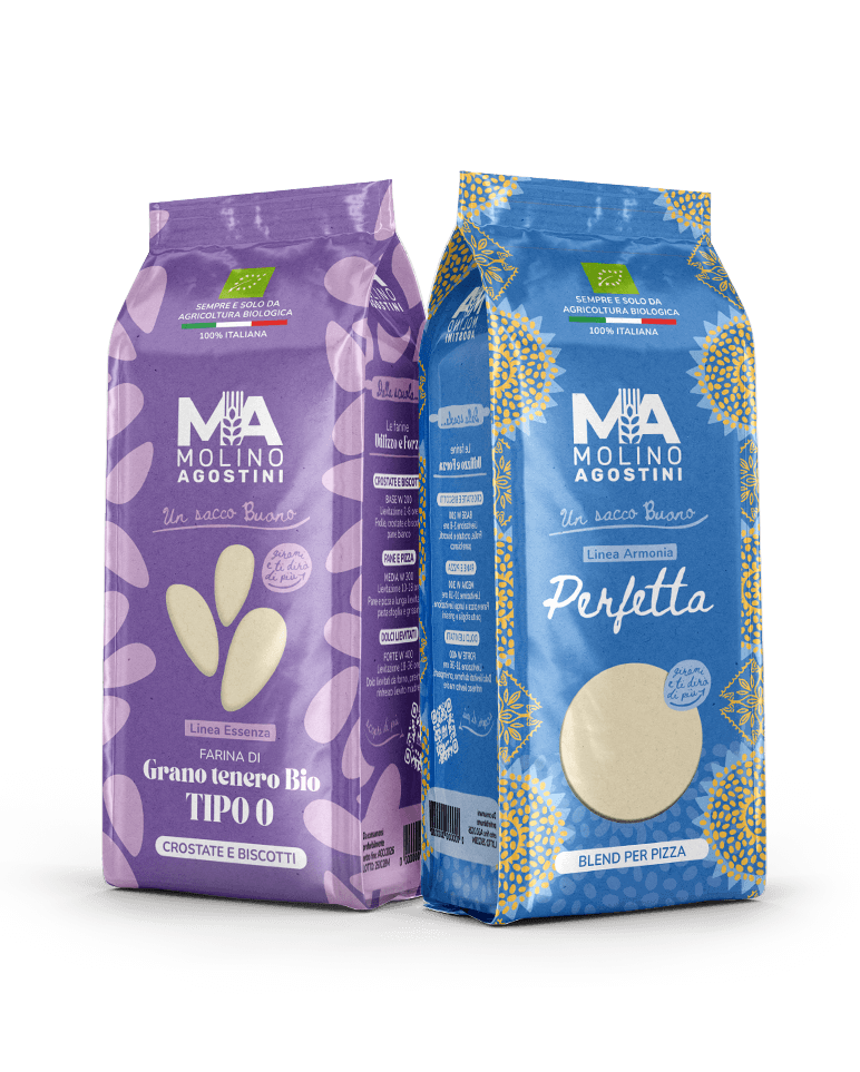 Due confezioni di farina Molino Agostini